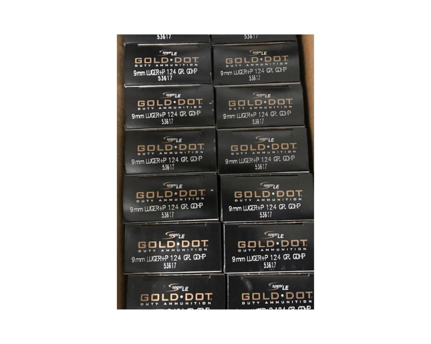 9MM 124GR +P Speer Gold Dot HP (53617)