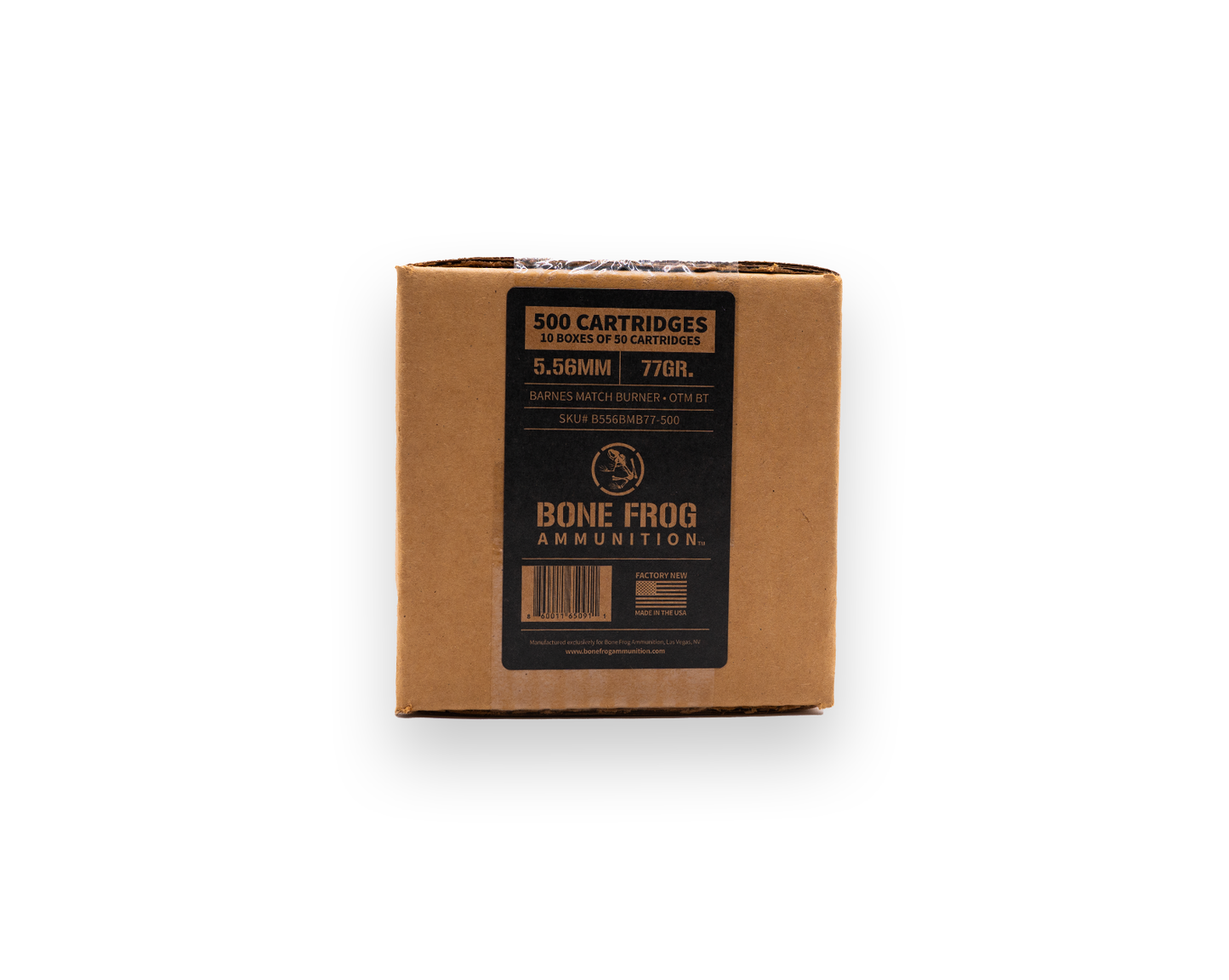 5.56 77GR Bone Frog Ammunition™ Barnes Match Burner OTM BT sku-B556BMB77 exclusively online at Bone Frog Gun Club
