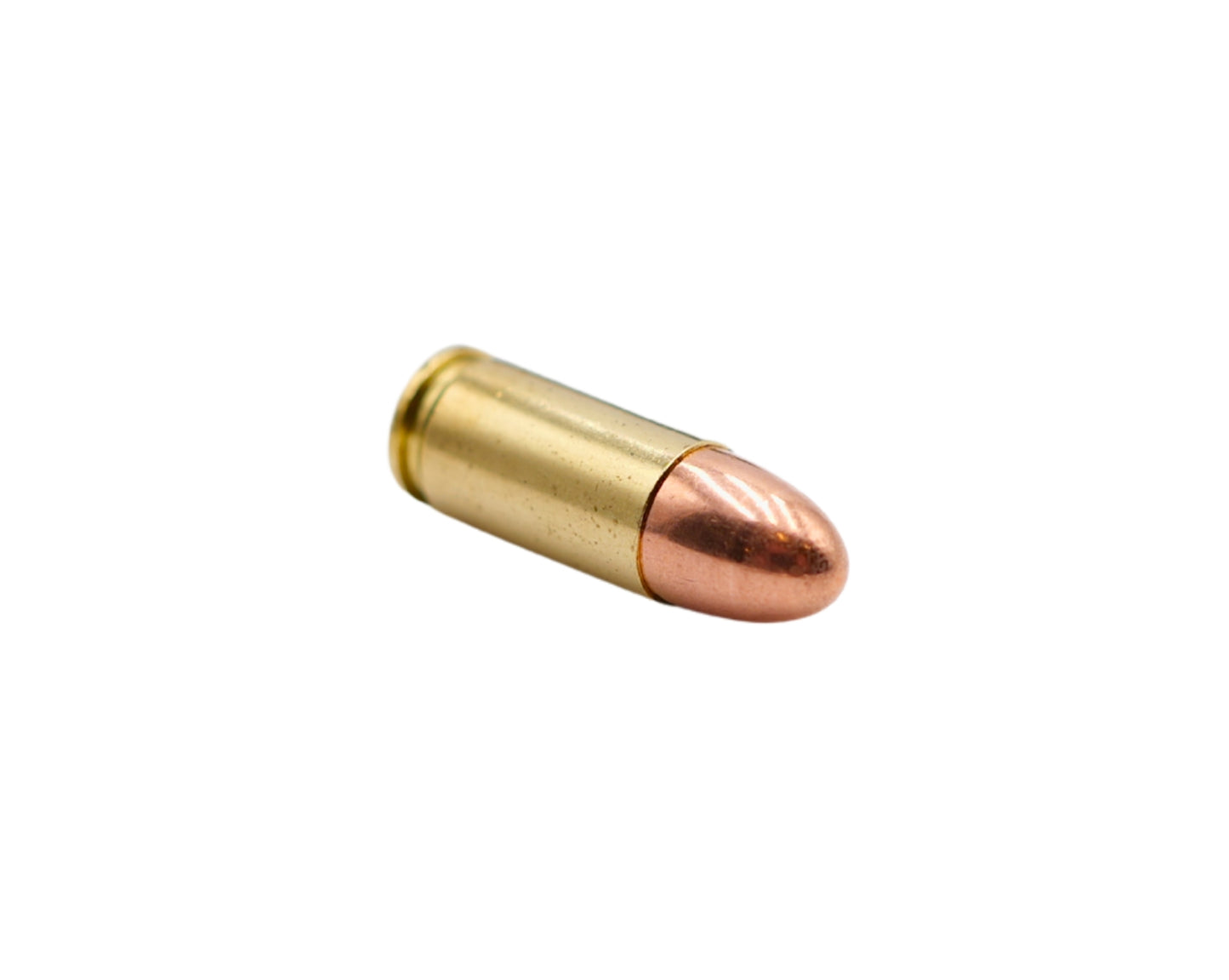 Picture of the side view of a round of 9MM 147GR PMC BRONZE FMJ (9H) at Bone Frog Ammunition