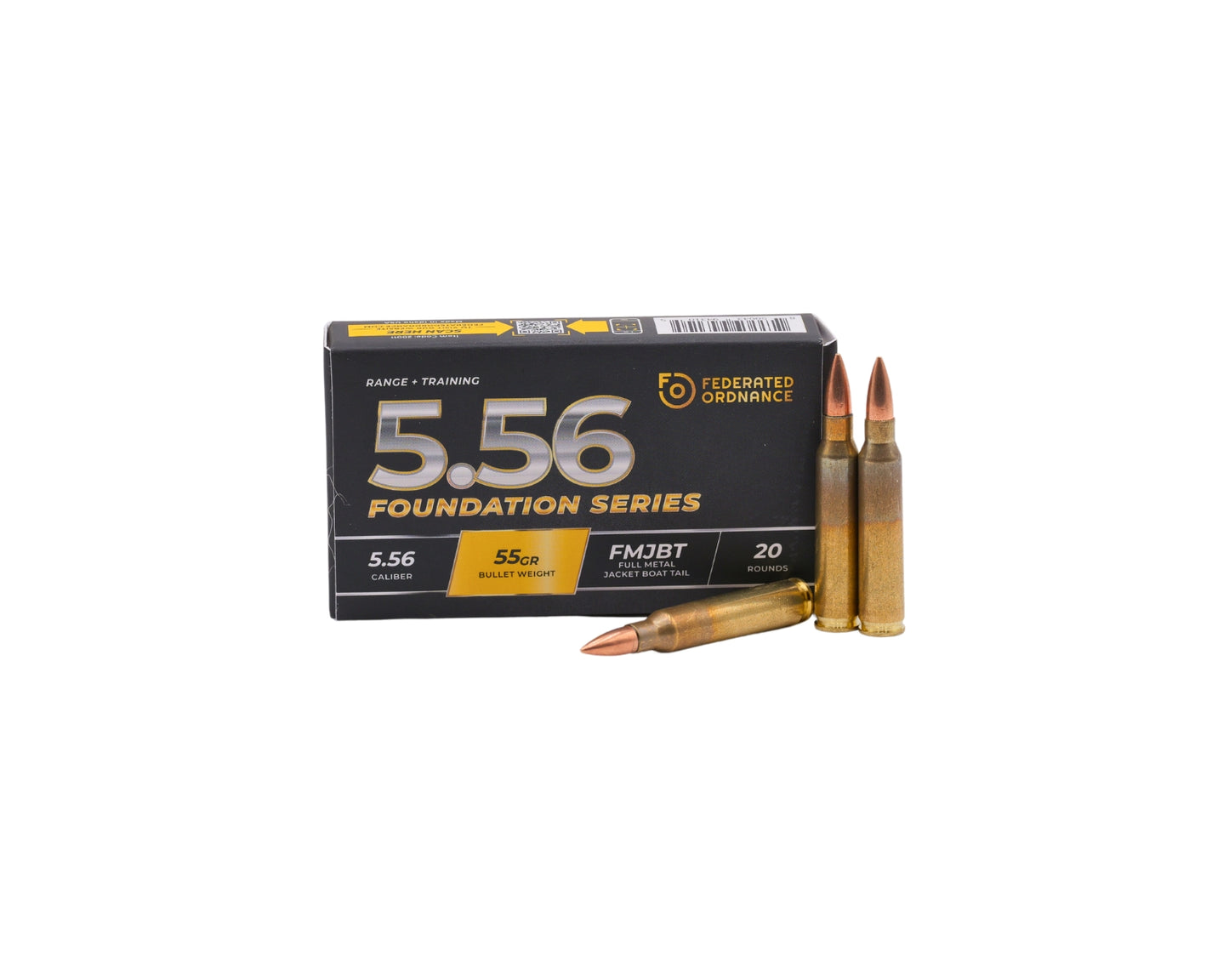 5.56 55GR Federated Ordnance FMJBT NATO (FO556)