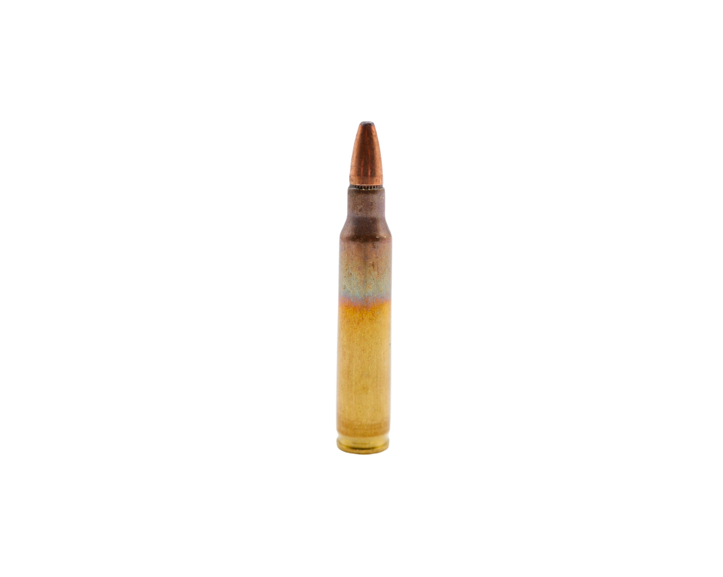Picture of singular round of NATO 64GR Federal Tactical Bonded Soft Point (LE556T4) at Bone Frog Ammunition.