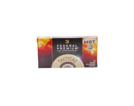 Picture of a box of 357 SIG 125GR Federal Premium Tactical HST JHP (P357SHST1) at Bone Frog Ammunition.
