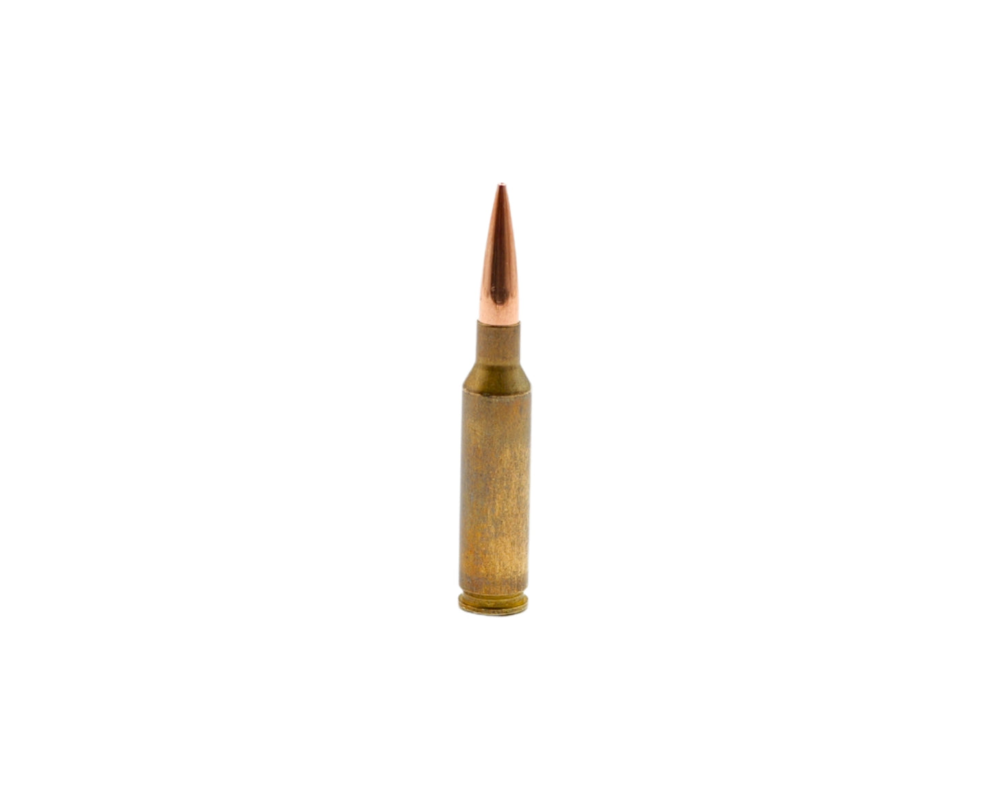 Picture of a singular round of 6.5 Creedmoor 140GR Federal Berger Hybrid Target (T65CRDBH2) at Bone Frog Ammunition