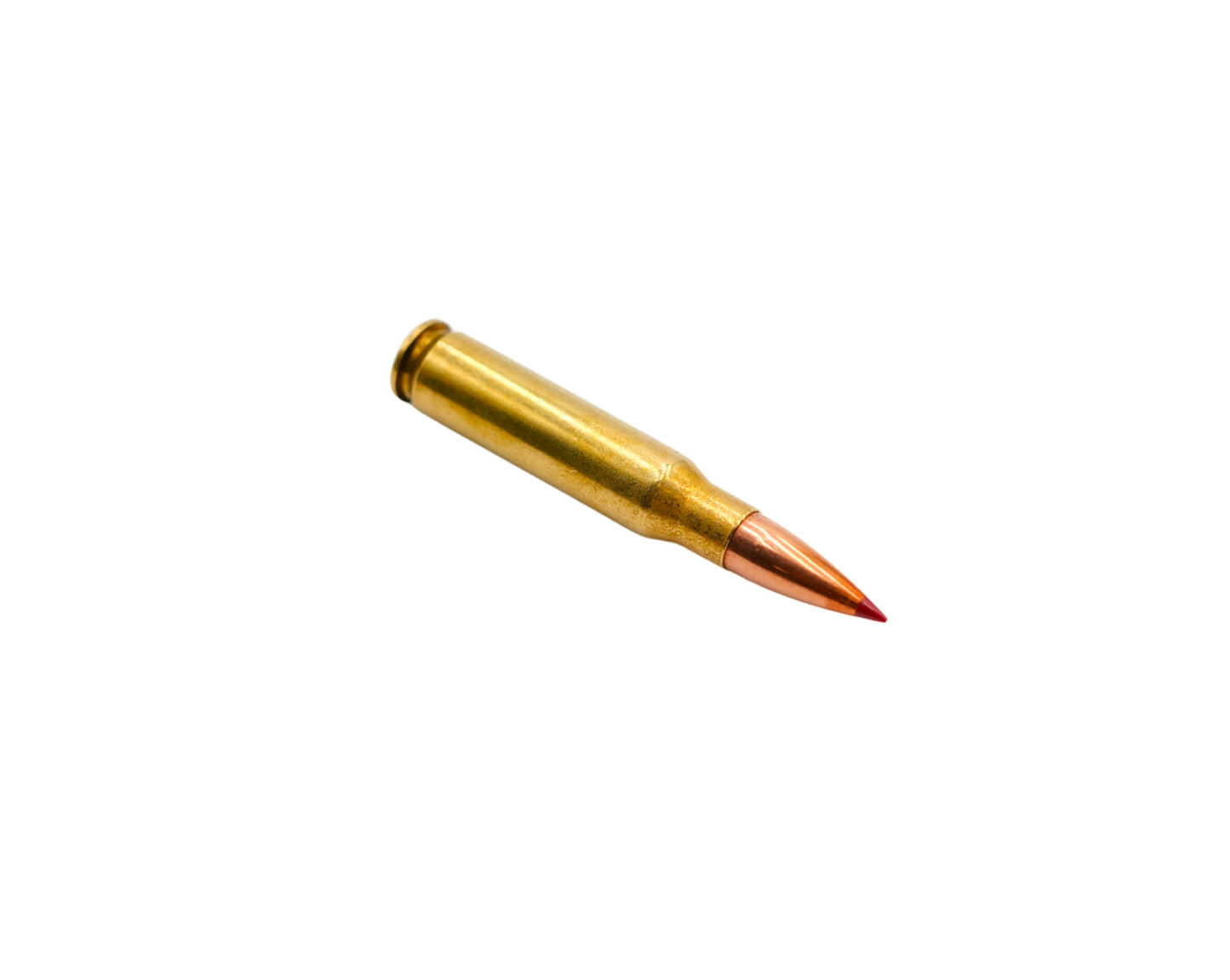Picture showing side view of a round of 308 (7.62x51) 168GR Hornady ELD TAP (80725) at Bone Frog Ammunition