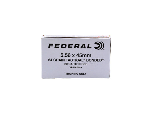 Photo of 20 Round Box 5.56 NATO 64GR Federal Tactical Bonded sku XF556T64X at Bone Frog Gun Club