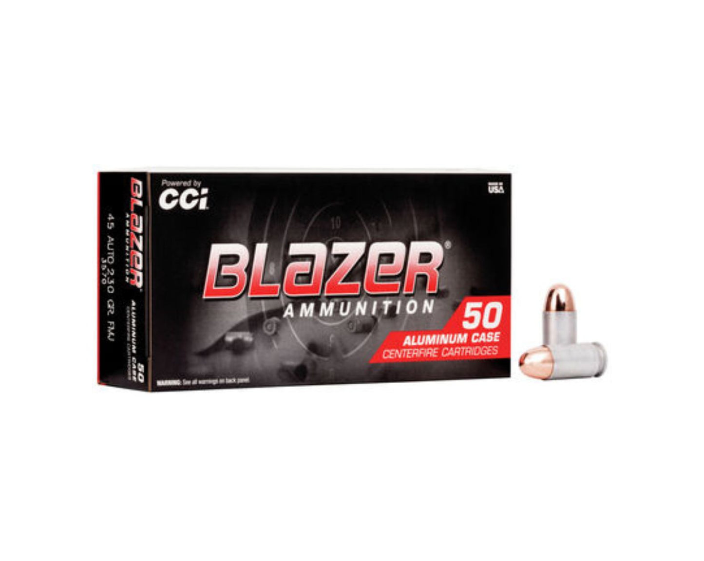45 ACP 230 GR CCI Blazer FMJ (3570) - Bone Frog Gun Club