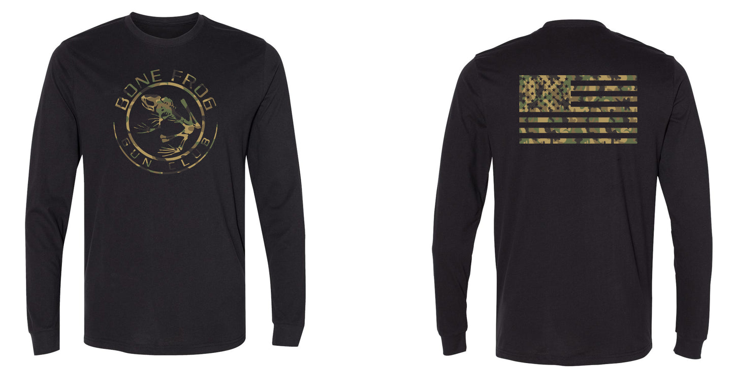 BFGC Camo American Flag L/S T-Shirt