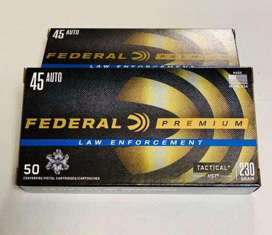 45 ACP 230GR +P Federal Premium Tactical HST JHP (P45HST1)