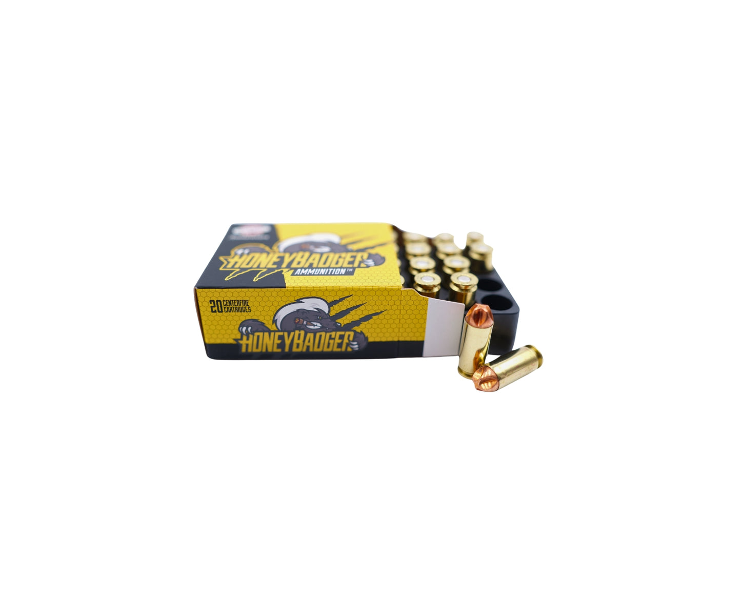 Picture of 20 RD box with rounds of 10mm 115GR Black Hills Honey Badger (D10N320) - Bone Frog Gun Club