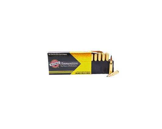 Picture of 20 RD Box showing rounds of 308 168GR Black Hills Gold Sierra TMK (1C308BHGN9) at Bone Frog Gun Club