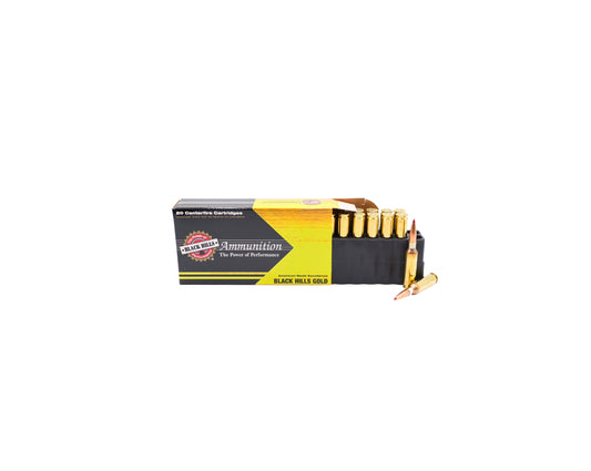 Picture of 20 RD Box displaying rounds of 308 168GR Black Hills Gold Barnes TSX (1C308BHGH1) at Bone Frog Gun Club