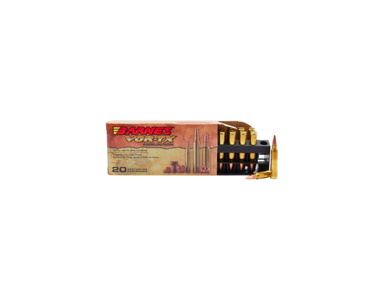 Picture of 20 Rd box with rounds of 5.56 70GR Barnes VOR-TX TSX BT (31191) at Bone Frog Ammunition 