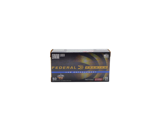9MM 124GR Federal Premium Tactical HYDRA SHOK JHP (P9HS1G1)