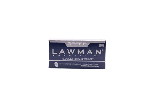 Picture of a 50 RD box of 45 ACP 230GR Speer Lawman TMJ (53653) - Bone Frog Ammunition