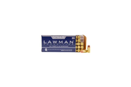 Picture of an open 50 RD box of 45 ACP 230GR Speer Lawman TMJ (53653) - Bone Frog Ammunition