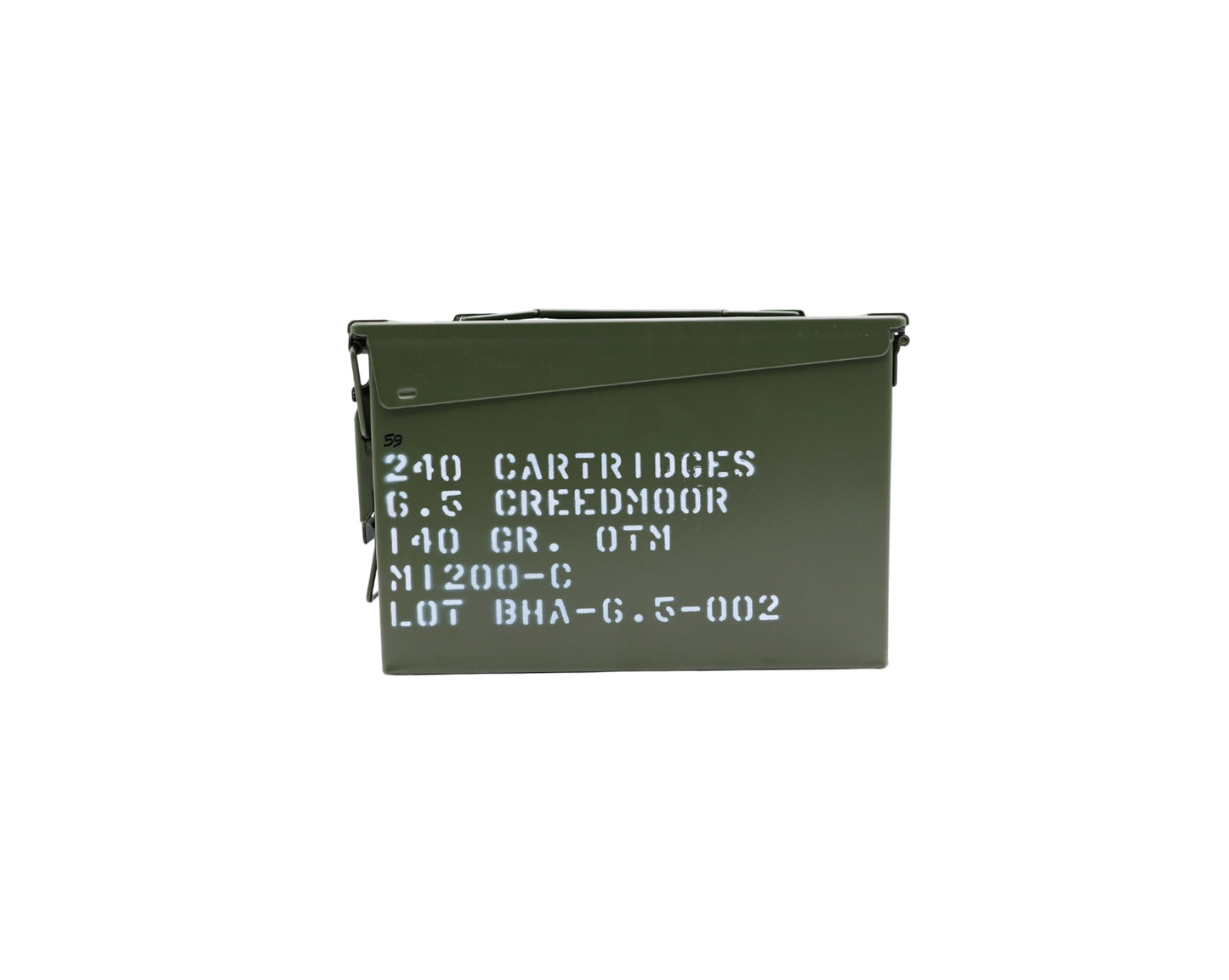 Picture of a Used-Stenciled Ammo Can at Bone Frog Ammunition