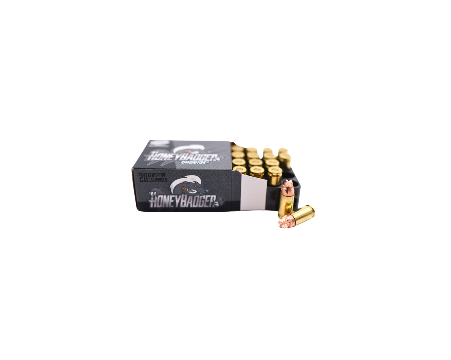 Picture of 20 RD Box with rounds of 9mm 100GR Black Hills Honey Badger +P (D9N1320) - Bone Frog Gun Club