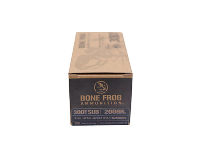 300 Blackout Subsonic 200GR Bone Frog Ammunition® FMJ (B300BLKFMJSUB200)