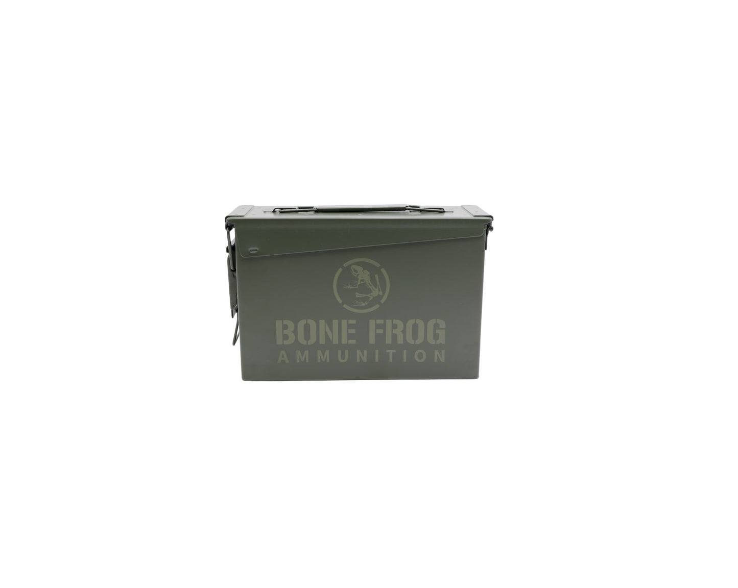 Picture of a Bone Frog Ammunition Etched Ammo Can at Bone Frog Ammunition
