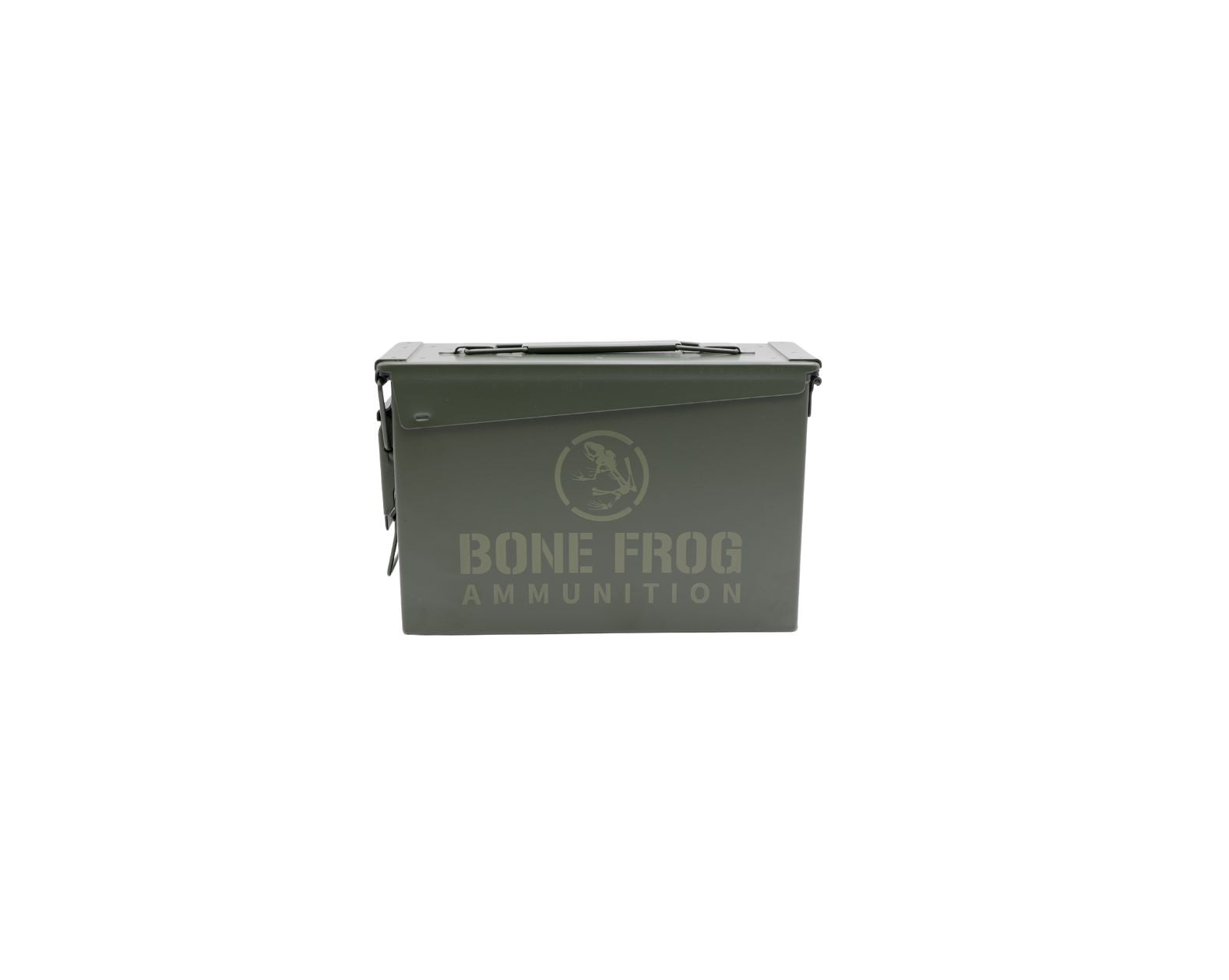 Picture of a Bone Frog Ammunition Etched Ammo Can at Bone Frog Ammunition