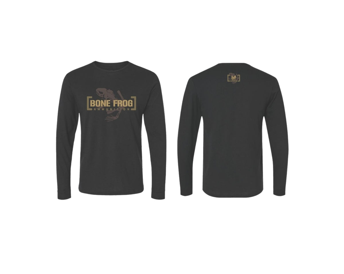 BONE FROG AMMUNITION® Bracket Long Sleeve T-Shirt | Black