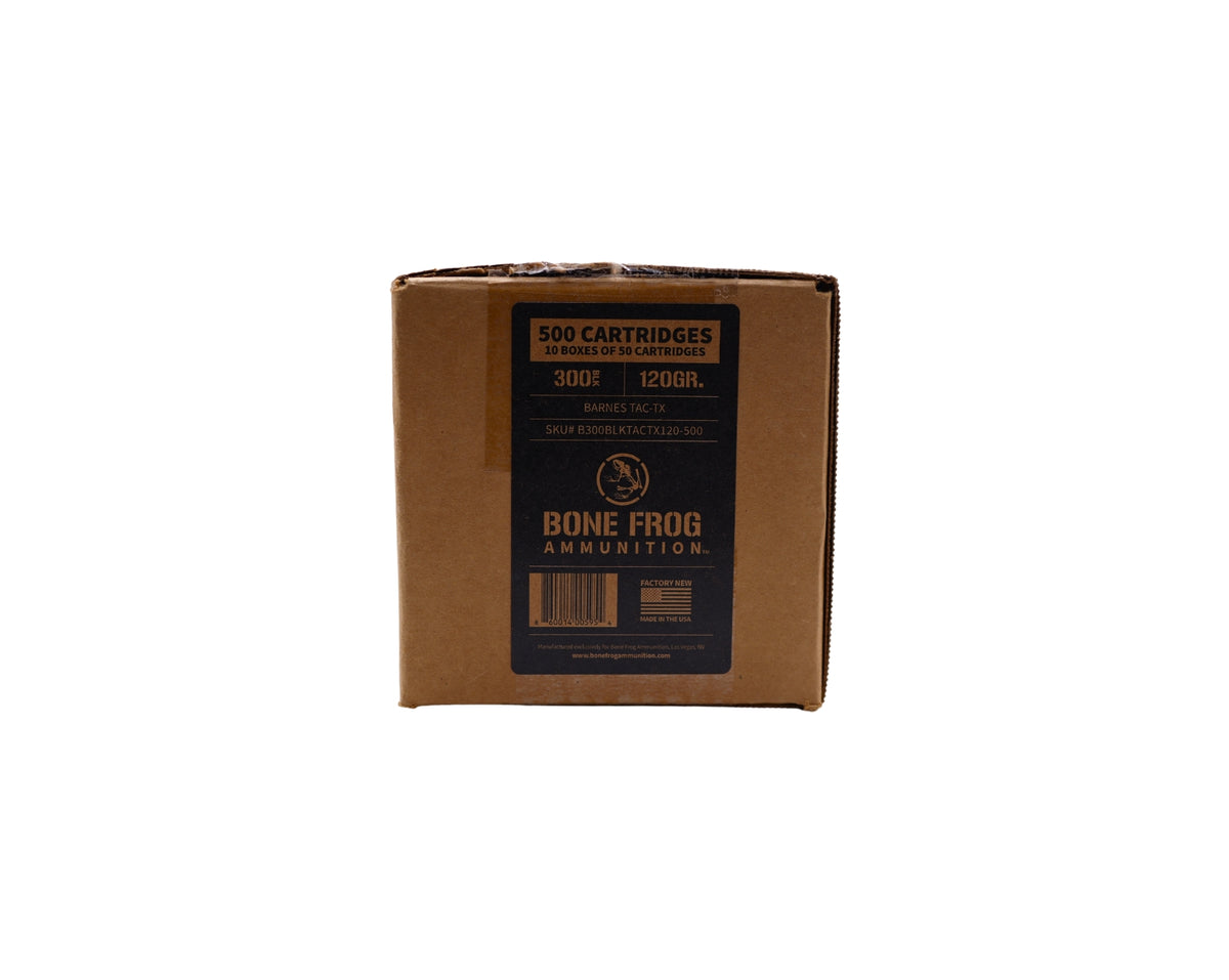 300 Blackout 120GR Bone Frog Ammunition® Barnes TAC-TX (B300BLKTACTX120)