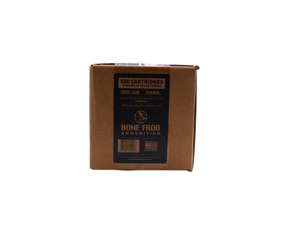 300 Blackout Subsonic 200GR Bone Frog Ammunition® Dynamic Impact™ Solid Copper Hollow Point (DI-SCHP) (B300BLKSCSUB200)