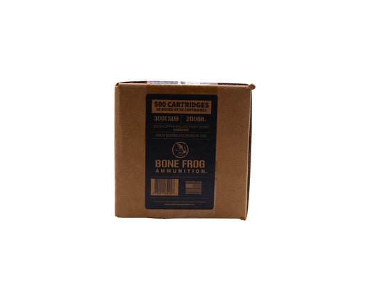 300 Blackout Subsonic 200GR Bone Frog Ammunition® Dynamic Impact™ Solid Copper Hollow Point (DI-SCHP) (B300BLKSCSUB200)