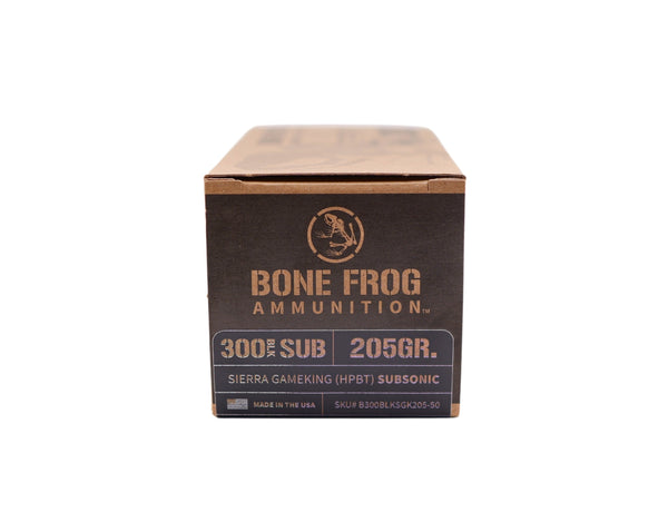 300 Blackout Subsonic 205GR Bone Frog Ammunition® Sierra GameKing (SGK ...