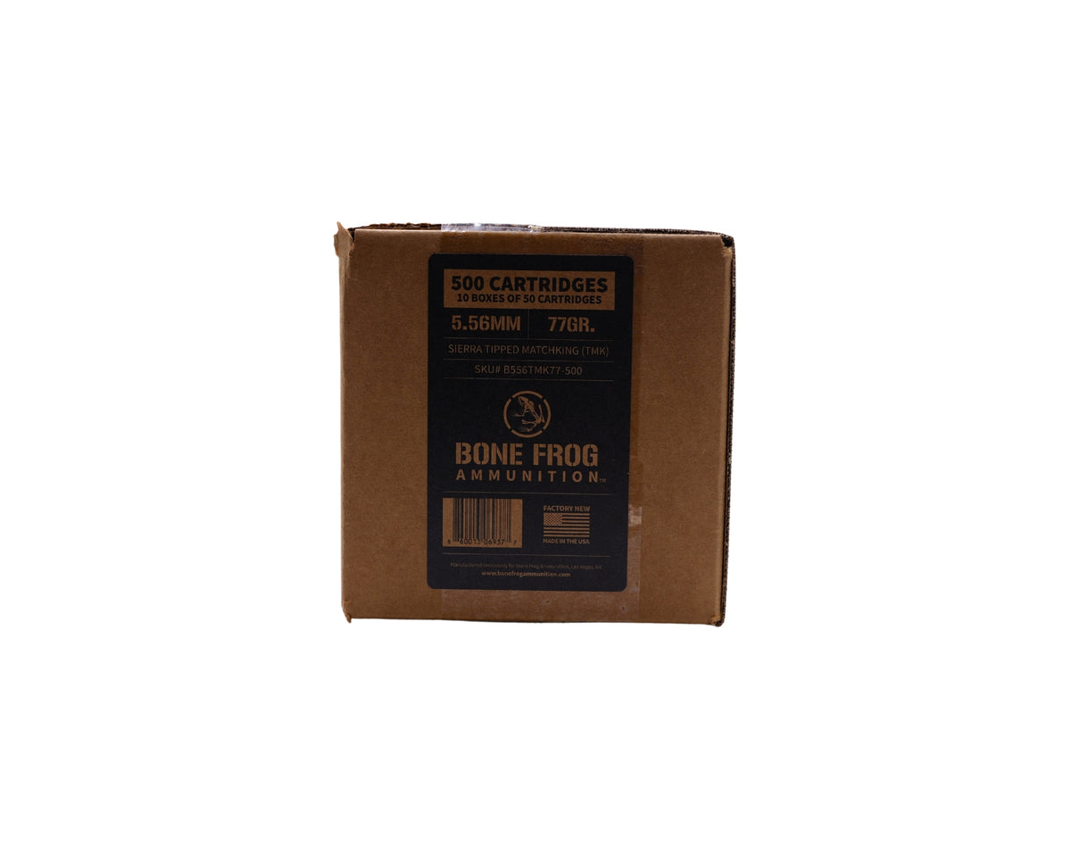 5.56 77GR Bone Frog Ammunition® Sierra Tipped MatchKing (TMK)(B556TMK77)