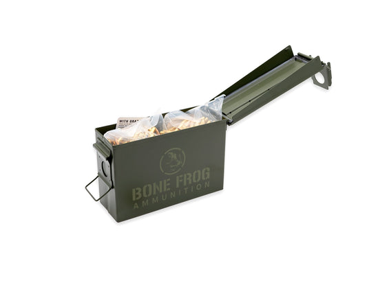 5.56 55GR Bone Frog Ammunition™ FMJ-BT sku-B556FMJ55 with ammo can