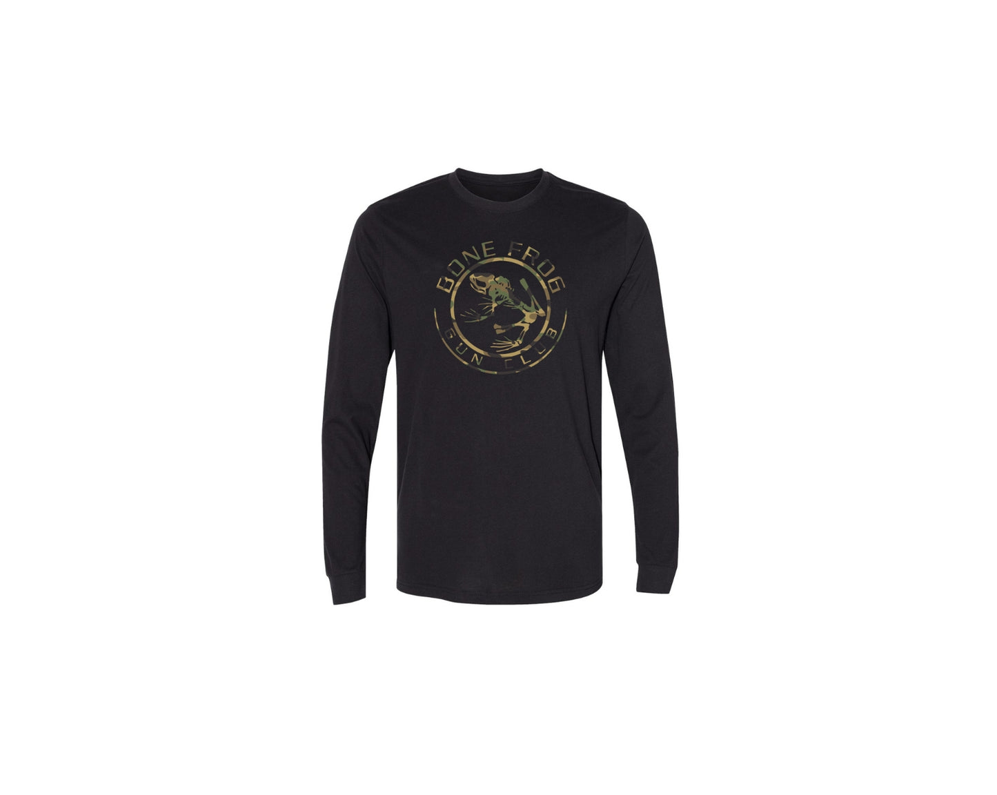 BFGC Camo American Flag L/S T-Shirt at Bone Frog Gun Club