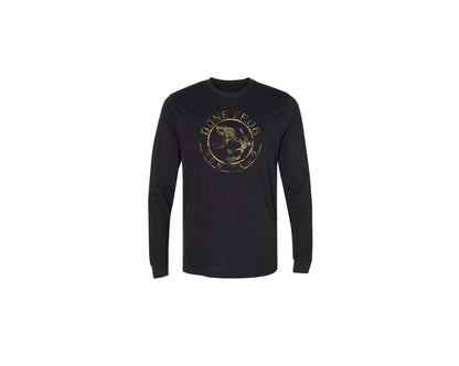 BFGC Camo American Flag L/S T-Shirt at Bone Frog Gun Club