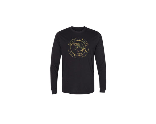 BFGC Camo American Flag L/S T-Shirt at Bone Frog Gun Club