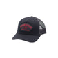 BFGC Red PVC Flag Patch Five Panel Trucker Snapback