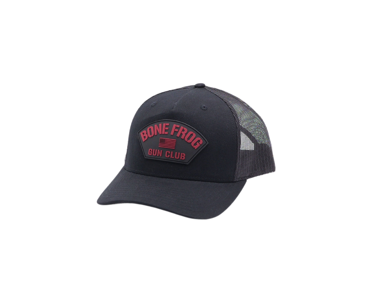 BFGC Red PVC Flag Patch Five Panel Trucker Snapback