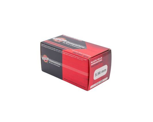 Picture of 50 RD box of 5.56 77GR Black Hills Open Tip Match (D556N9) at Bone Frog Ammunition