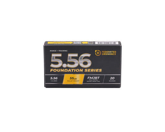 5.56 55GR Federated Ordnance FMJBT NATO (FO556)