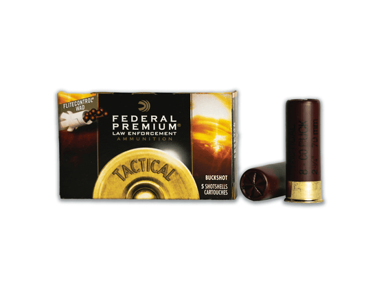 12GA Federal Tactical 00BuckShot 8 Pellet with FliteControl Wad 2 3/4 (LE133 00)