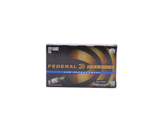 Picture of a Box with 5 rounds of 12GA FEDERAL PREMIUM TACTICAL 1OZ SLUG 2 3/4 (LE127RS) at Bone Frog Ammunition