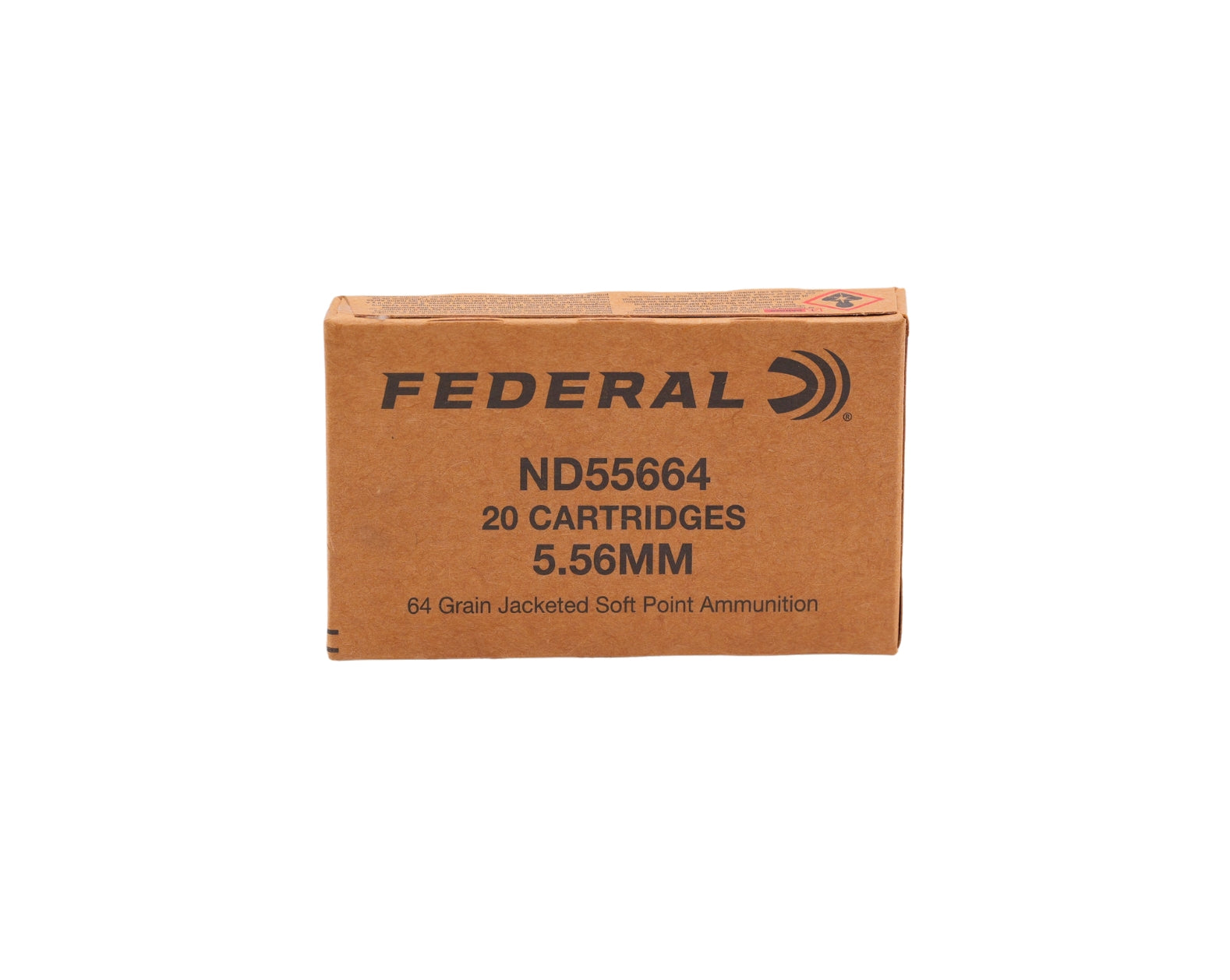 Photo of 20 Round Box 5.56 NATO 64GR Federal Tactical Bonded Soft Point sku ND55664 at Bone Frog Gun Club