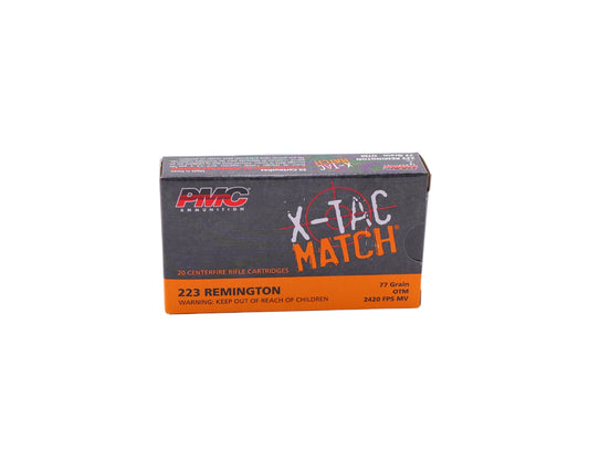 Picture of 20 round box of 223 Remington 77 GR OTM - Bone Frog Gun Club