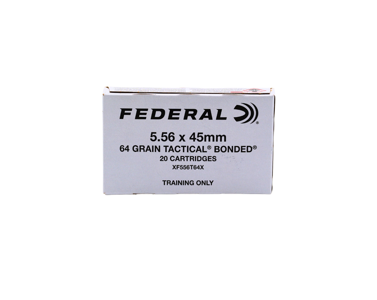 Photo of 20 Round Box 5.56 NATO 64GR Federal Tactical Bonded sku XF556T64X at Bone Frog Gun Club