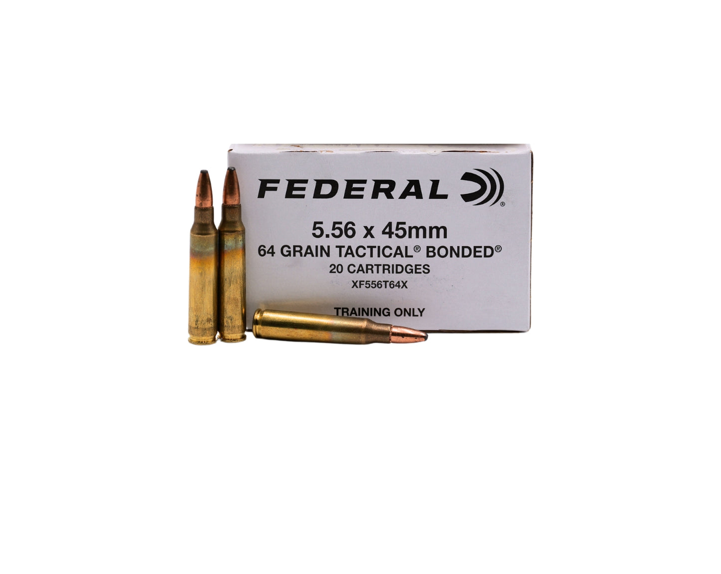 Photo of 5.56 NATO 64GR Federal Tactical Bonded sku XF556T64X at Bone Frog Gun Club
