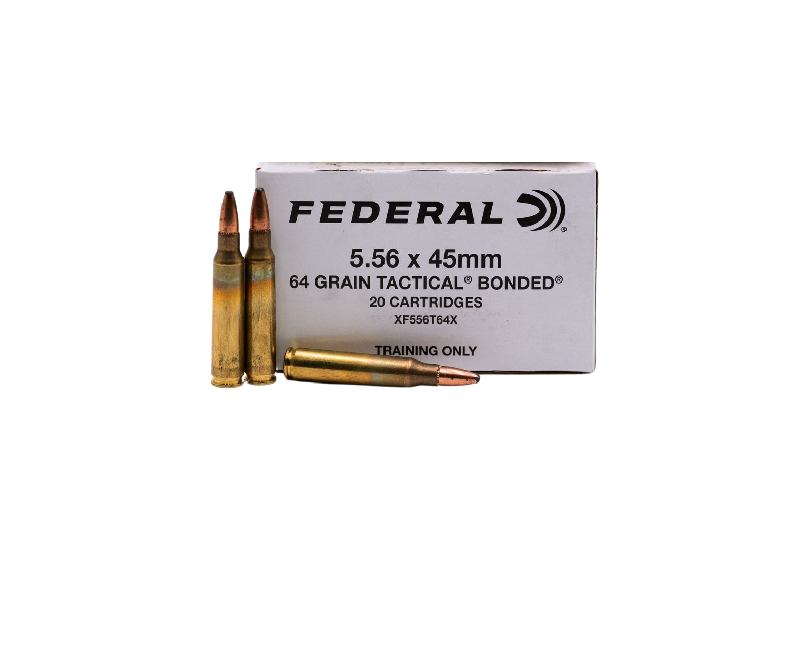 Photo of 5.56 NATO 64GR Federal Tactical Bonded sku XF556T64X at Bone Frog Gun Club