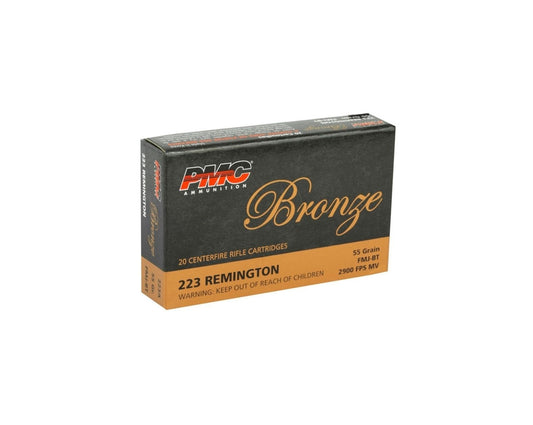 Photo of 223 REM 55GR FMJ-BT PMC sku 223A on BoneFrogGunClub.com