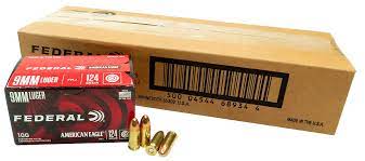 9MM 124GR Federal American Eagle FMJ (AE9AP100)