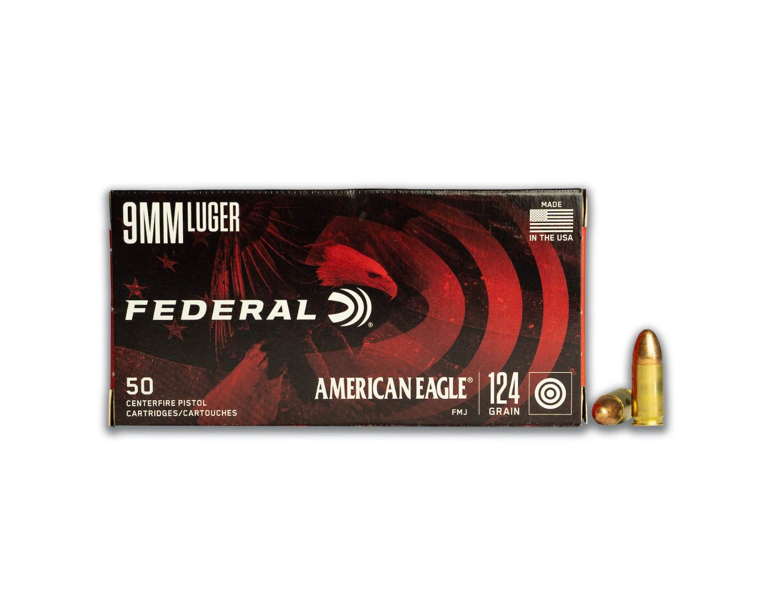 9MM 124GR American Eagle FMJ (AE9AP) - Bone Frog Gun Club