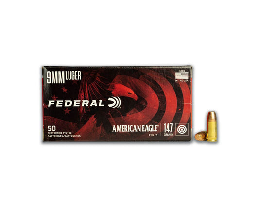 9MM 147GR American Eagle FMJ (AE9FP) - BONE FROG GUN CLUB