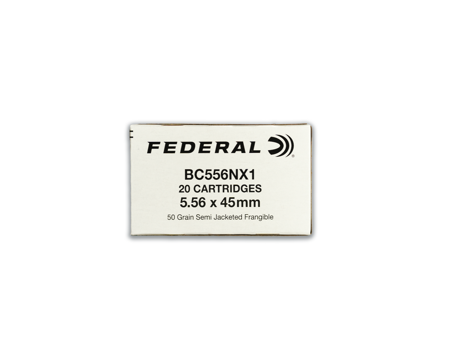 5.56 50GR Federal Frangible (BC556NX1) - Bone Frog Gun Club